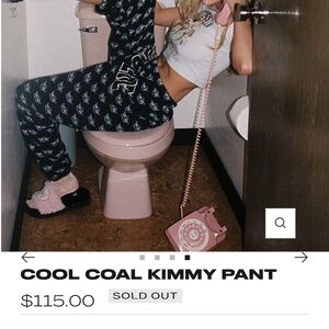 Boys Lie Cool Coal Kimmy Pant - Black and White